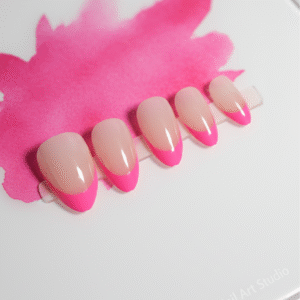 French Press-On Nails – Light French Tip (15 pcs Set)