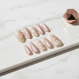 Customized Press-On Nails – Made Just for You (Personalized Nail Art Set)