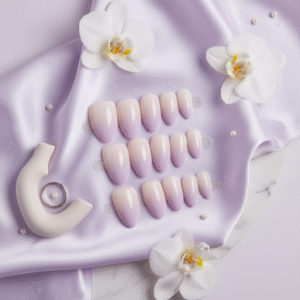 Ombre Press-On Nails – Soft Gradient Glam (15 pcs Set)